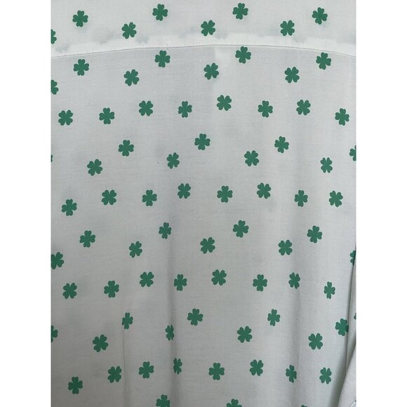 Tipsy Elves Mens Shirt Size XXL 4 Leaf Clover Short Sleeve Green St Patrick’s - Picture 8 of 8